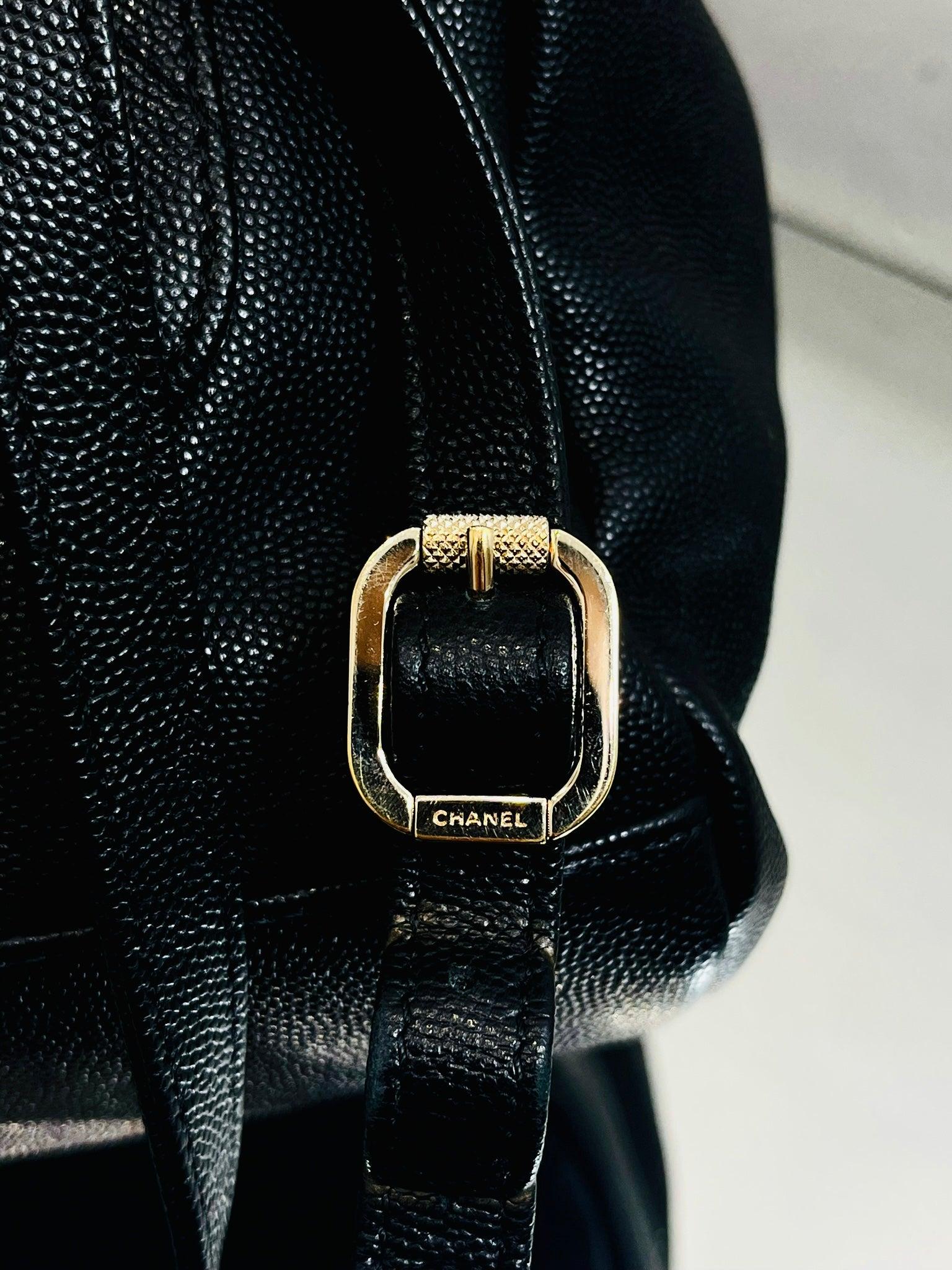 Chanel Affinity Caviar Leather Backpack For Sale 2