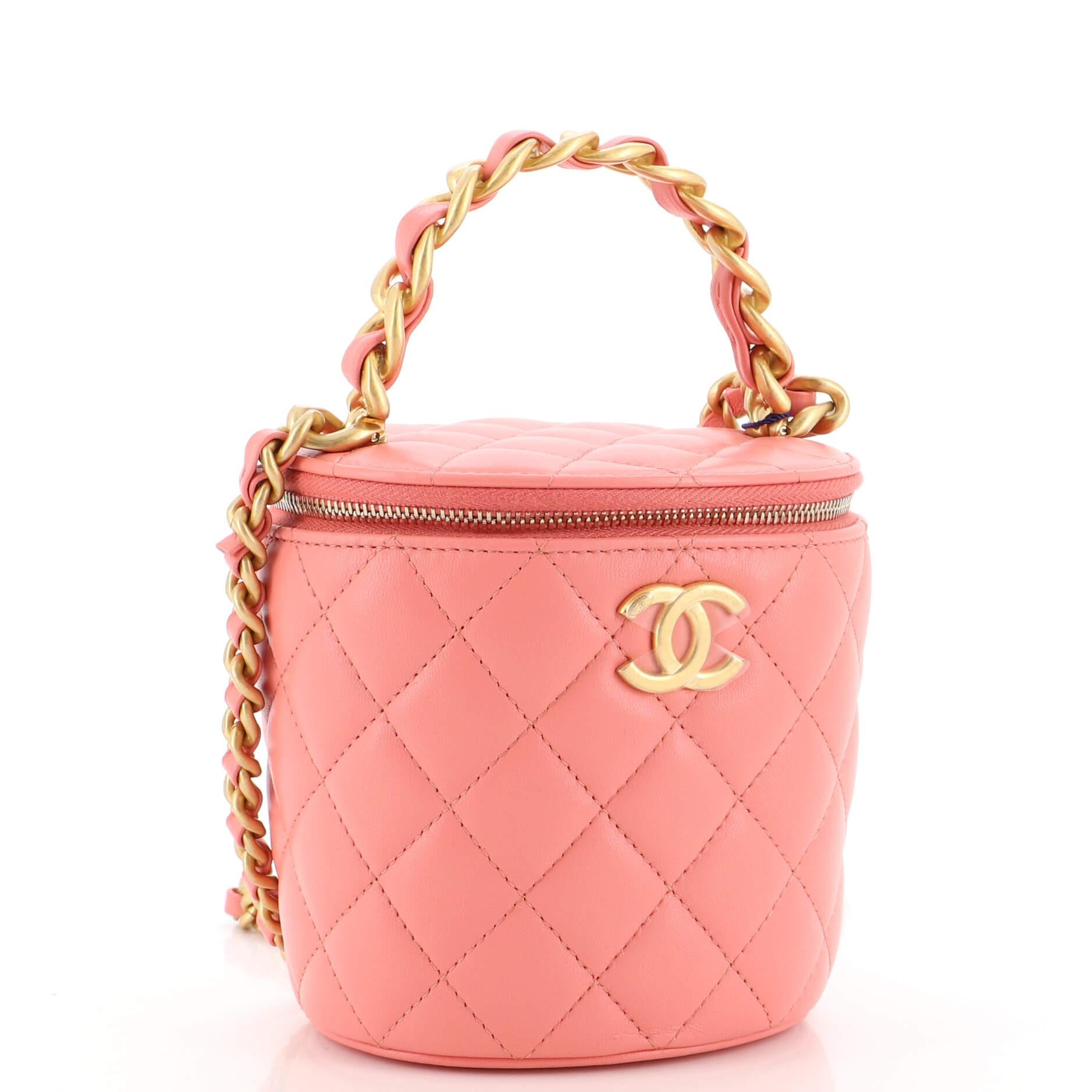 Women's or Men's Chanel Afternoon Tea Bucket Bag Quilted Lambskin