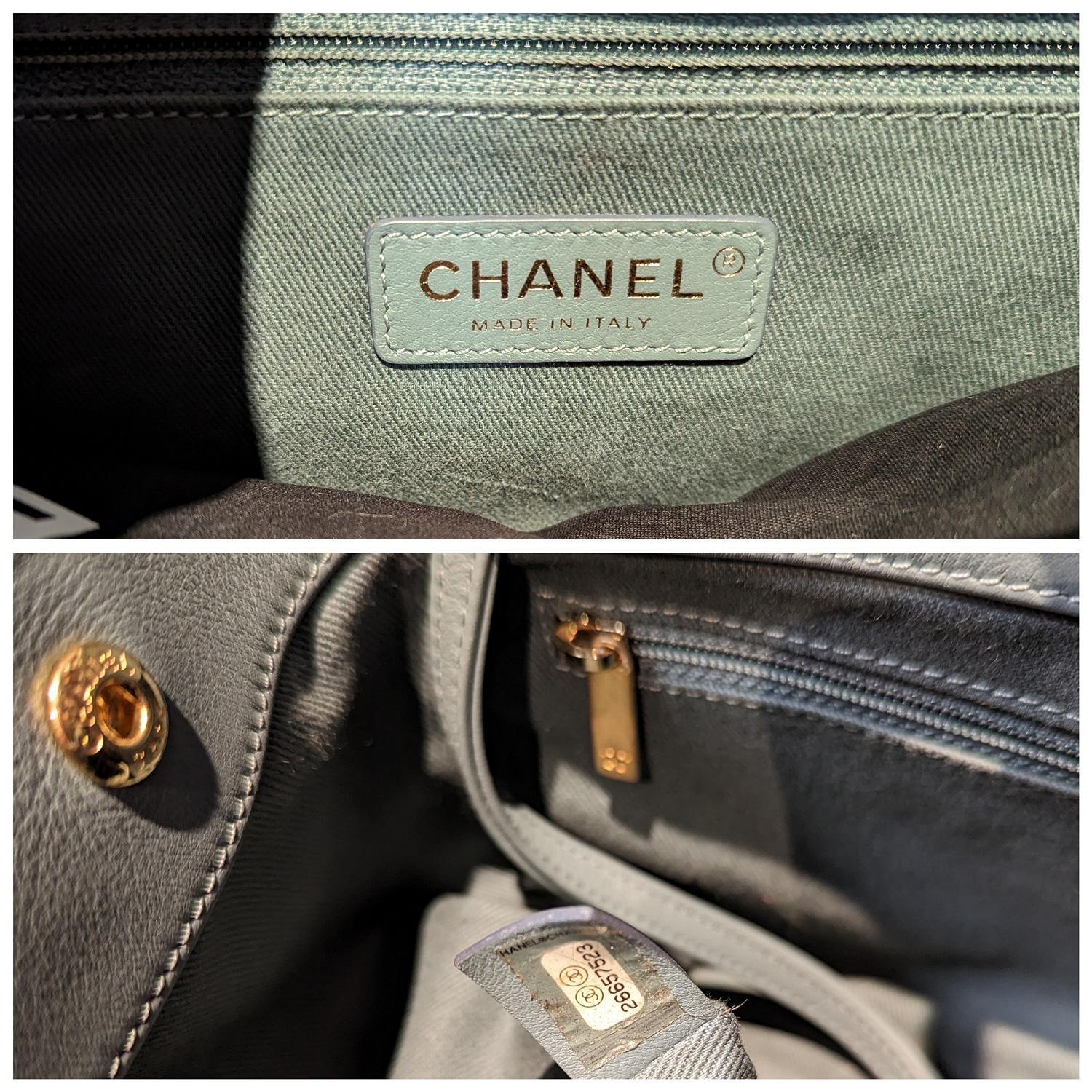 Chanel - Grand sac de shopping Coco Allure en cuir de veau vieilli en vente 3
