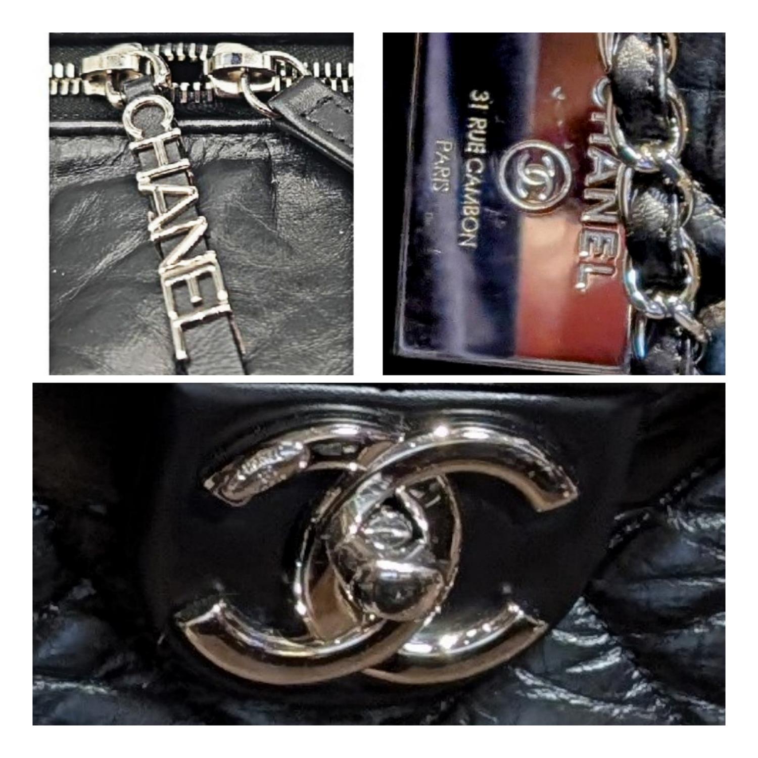 Chanel Aged Calfskin Quilted Large Express Bowling Flap Bag 5