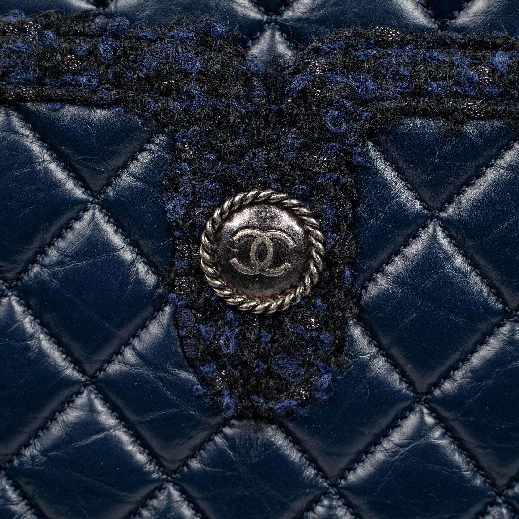 Chanel Aged Quilted Shopping Tote For Sale 4