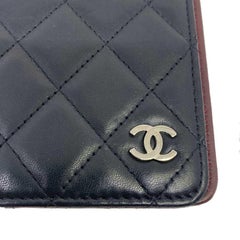 Chanel Agenda Cover In Black Quilted Leather And CC Logo