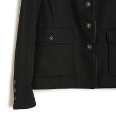 Chanel AH2008 Veste FR38 Black wool FW2008 smoking Jacket US8