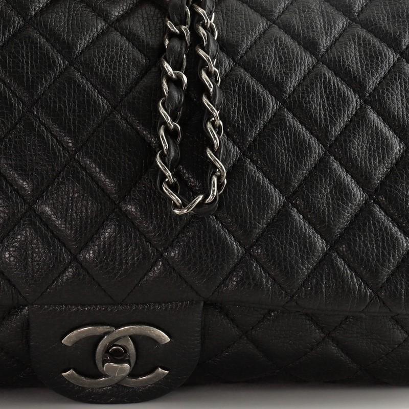 Chanel  Airlines CC Flap Bag Quilted Calfskin XXL In Good Condition In NY, NY
