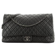 Chanel  Airlines CC Flap Bag Quilted Calfskin XXL
