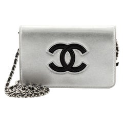 Chanel Airlines CC Wallet on Chain Calfskin