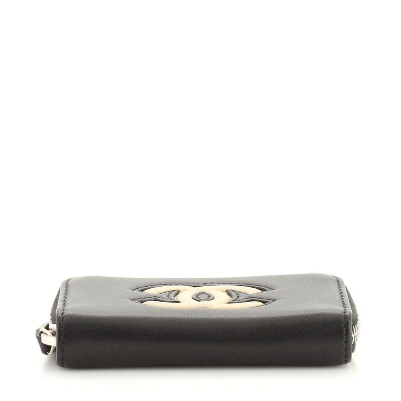 Chanel Airlines CC Zip Coin Purse Calfskin In Good Condition In NY, NY