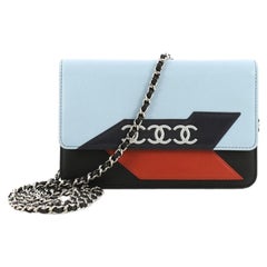 Chanel Airlines Wallet on Chain NM Lambskin Small