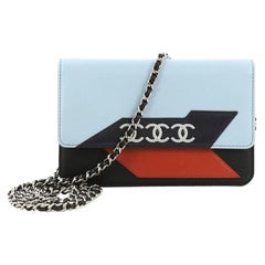 Chanel Airlines Wallet on Chain NM Lambskin Small