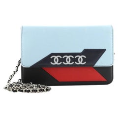 Chanel Airlines Wallet on Chain NM Lambskin Small