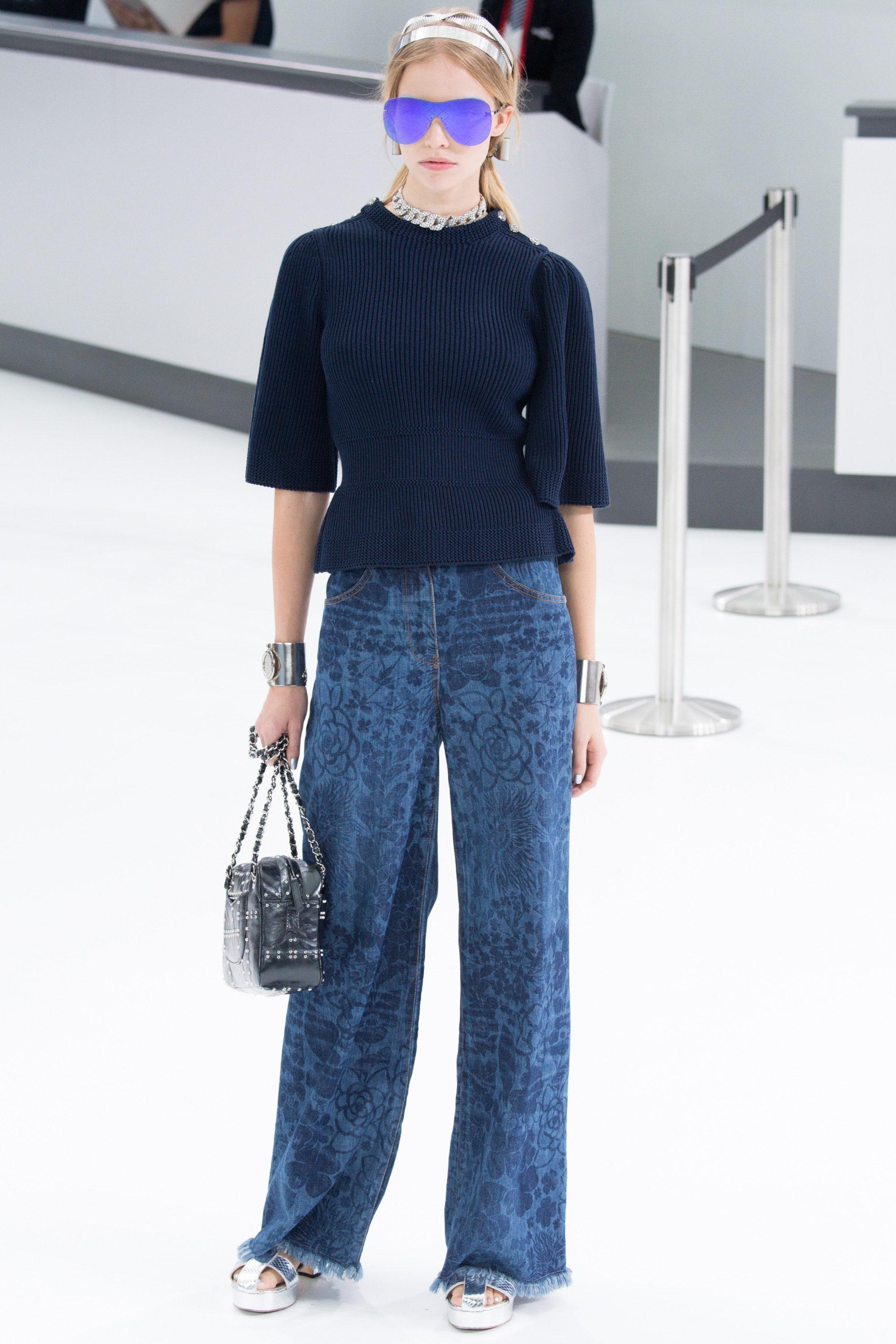 Chanel Airport Collection CC Pullover mit Knopfleisten 36 FR (Schwarz)