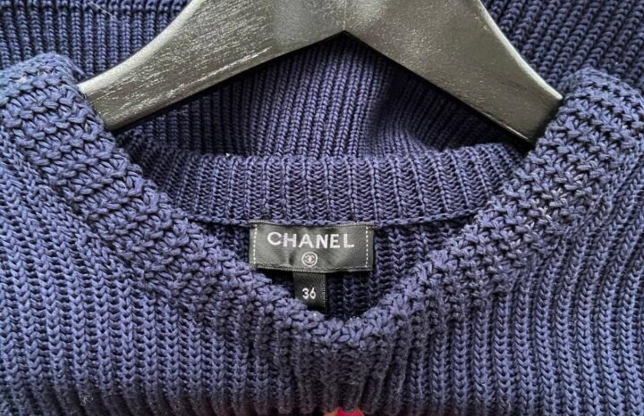 Chanel Airport Collection CC Pullover mit Knopfleisten 36 FR 4