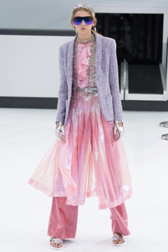 Chanel Airport Collection CC Buttons Navy Tweed Jacket 38 FR