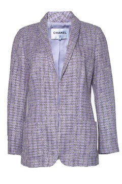 Chanel Airport Runway Lavender Tweed Jacket