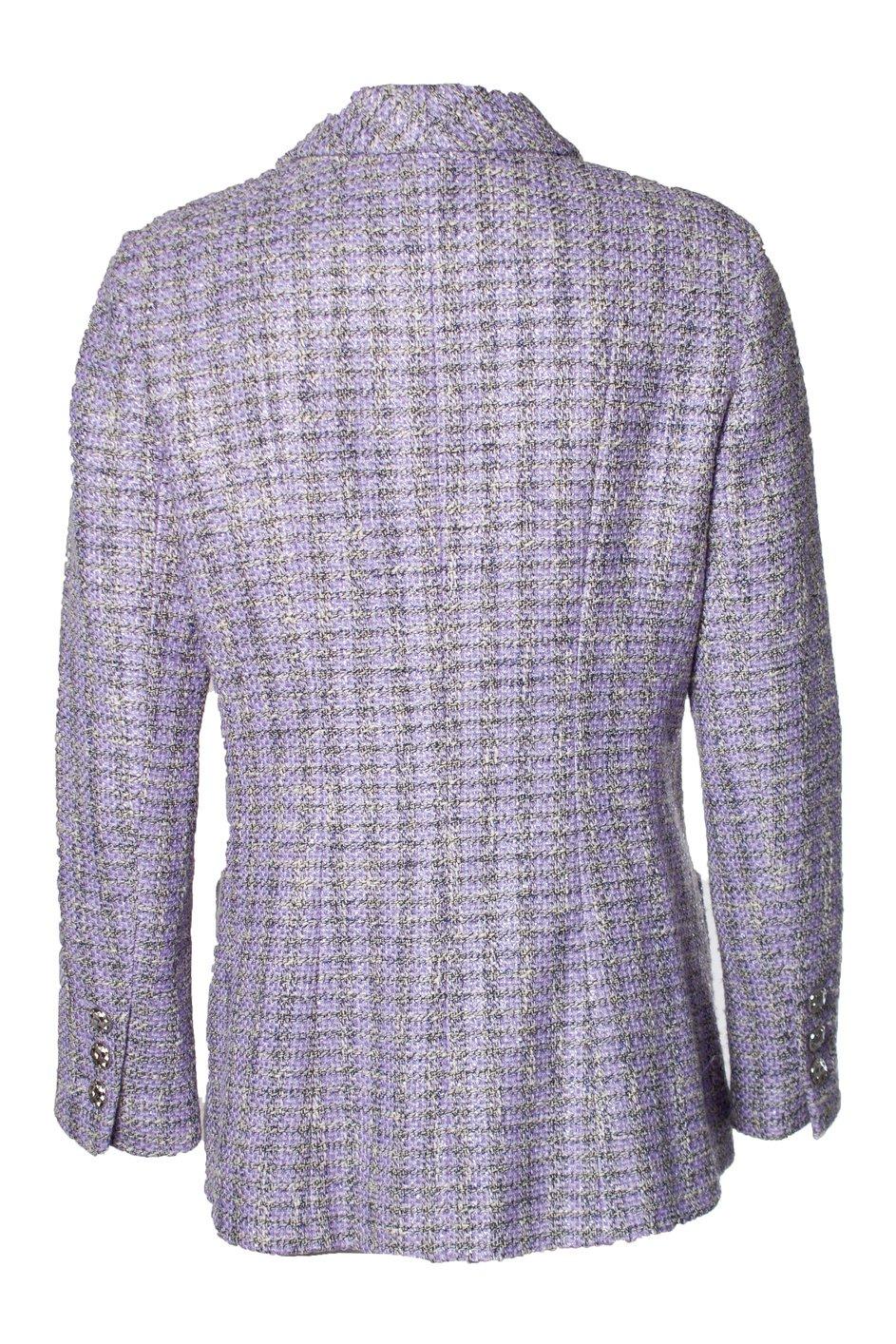 Chanel Airport Runway Lavender Tweed Jacket For Sale 4