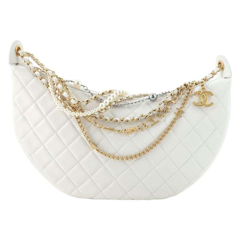 Chanel All About Chains Hobo Quilted Lambskin at 1stDibs