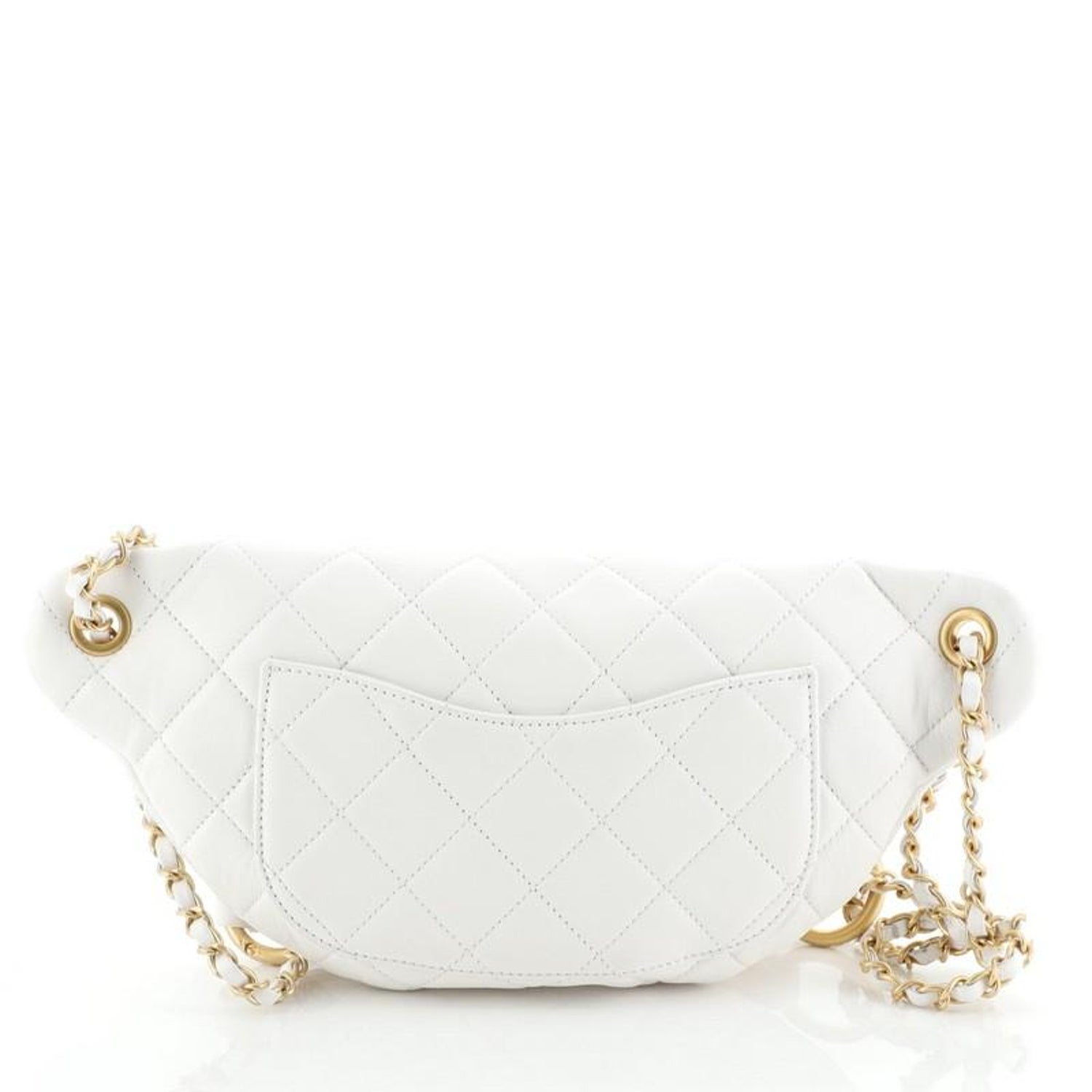 Chanel All About Chains Waist Bag Quilted Lambskin at 1stDibs | chanel  fanny pack with chains