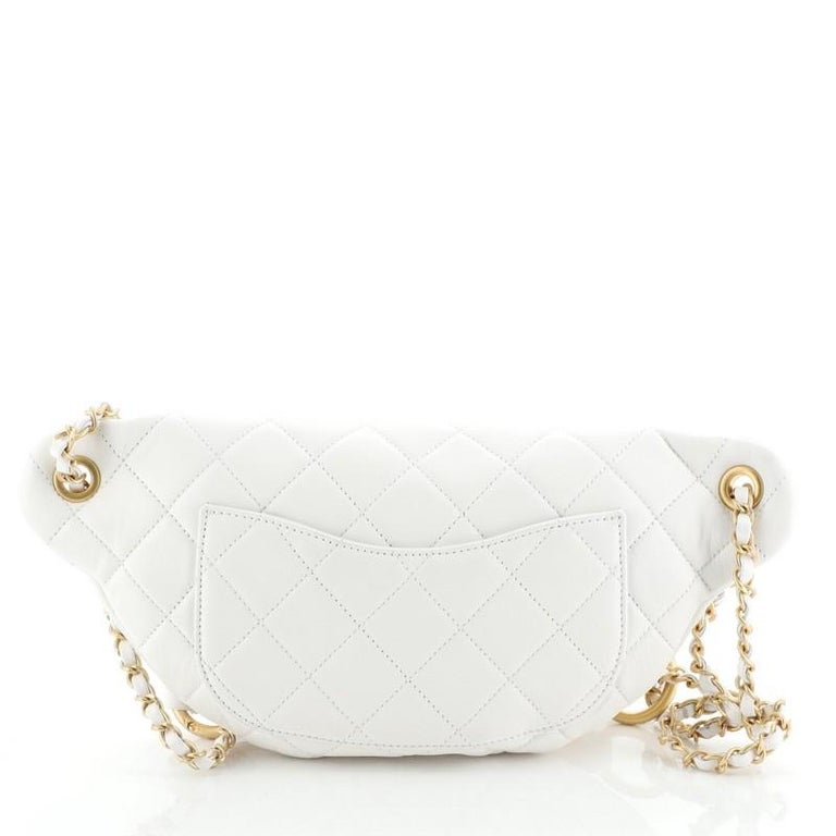 Chanel All About Chains Waist Bag Quilted Lambskin