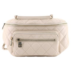 Chanel All About Waist Bag Quilted Iridescent Calfskin Small