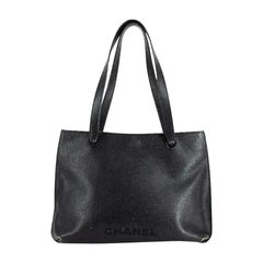 Chanel All Caviar 220070 Black Leather Tote