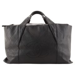 Chanel All Day Long Tote Chevron Leather Large