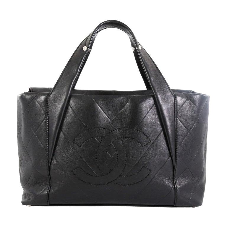 Chanel All Day Long Tote Chevron Leather Medium