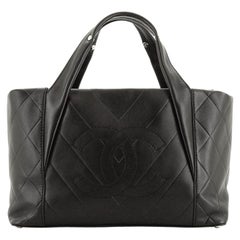 Chanel All Day Long Tote Chevron Leather Medium
