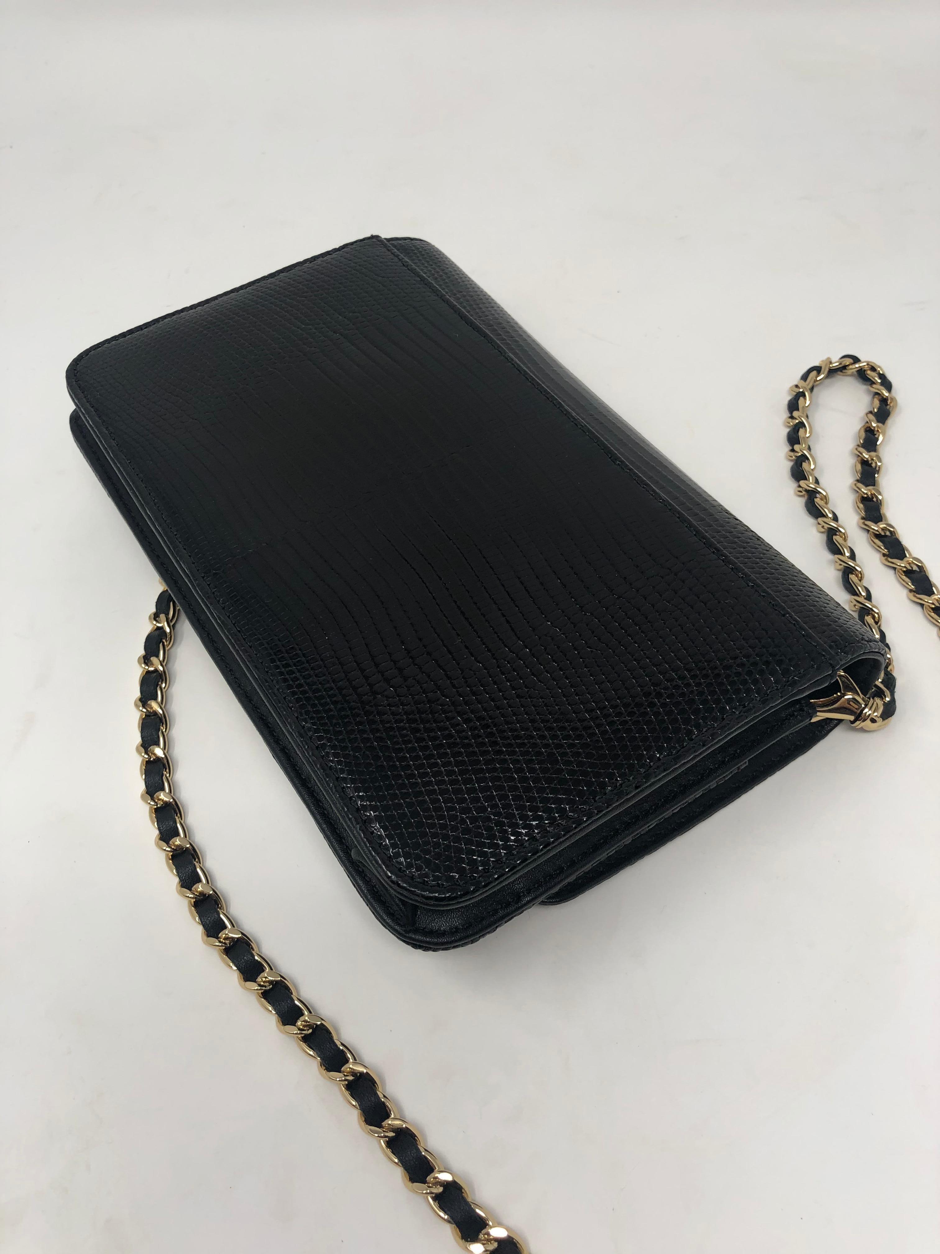 Chanel Alligator Clutch/ Crossbody Bag 4