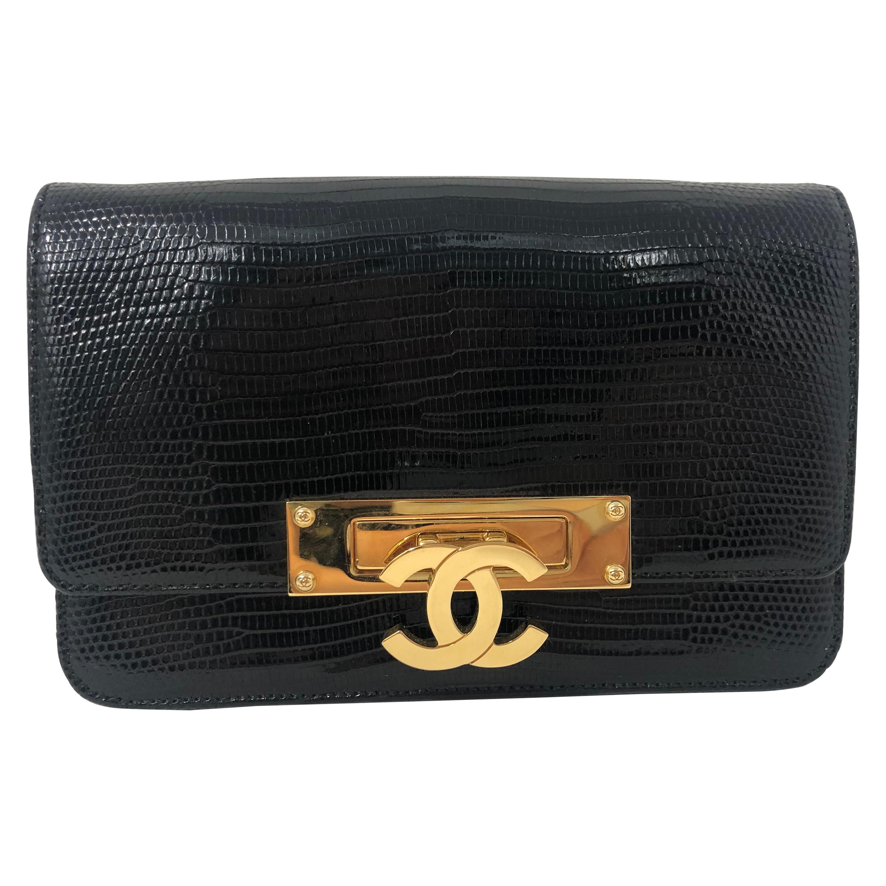 Chanel Alligator Clutch/ Crossbody Bag