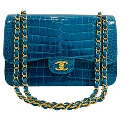 Chanel Alligator Jumbo Double Flap Timeless Bag