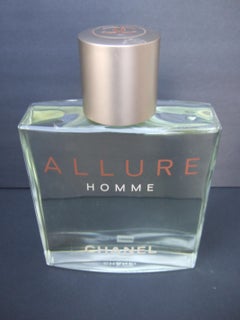 Chanel Allure Homme grande bouteille de factice en verre