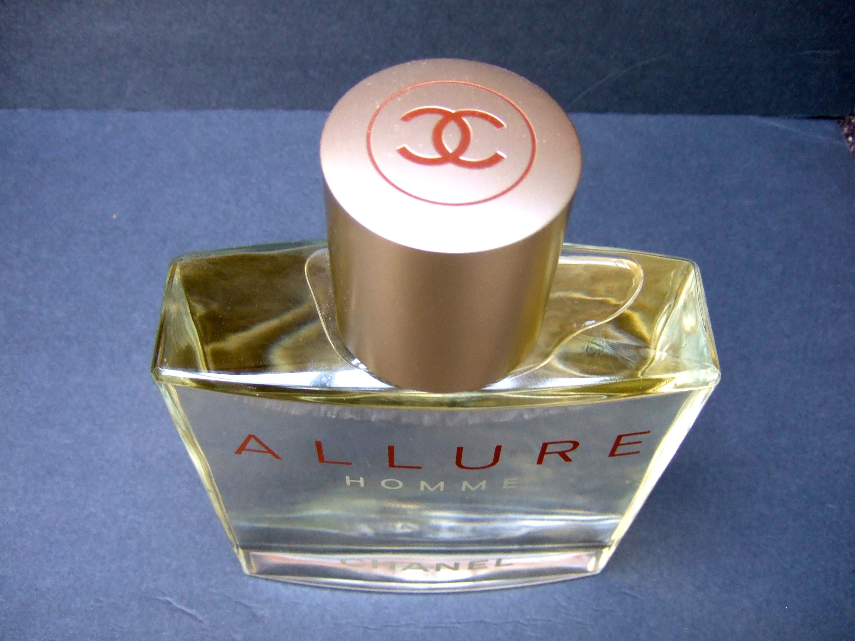 Chanel Allure Homme Huge Glass Factice Dummy Display Bottle  21st c  For Sale 3