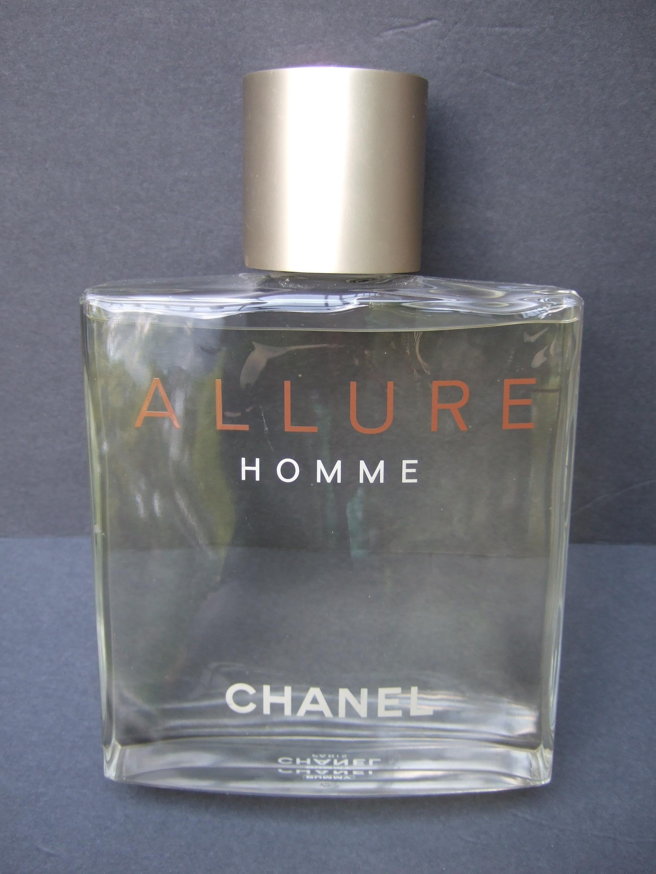 Women's or Men's Chanel Allure Homme Huge Glass Factice Dummy Display Bottle  21st c  For Sale