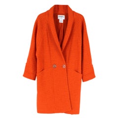 Chanel Alpaca & Wool Blend Cocoon Coat FR 36