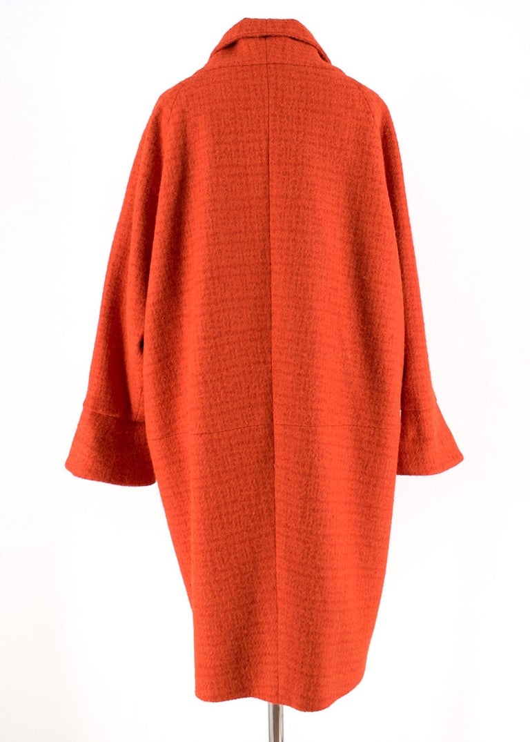Chanel Alpaca and Wool Blend Cocoon Coat FR 36 at 1stDibs