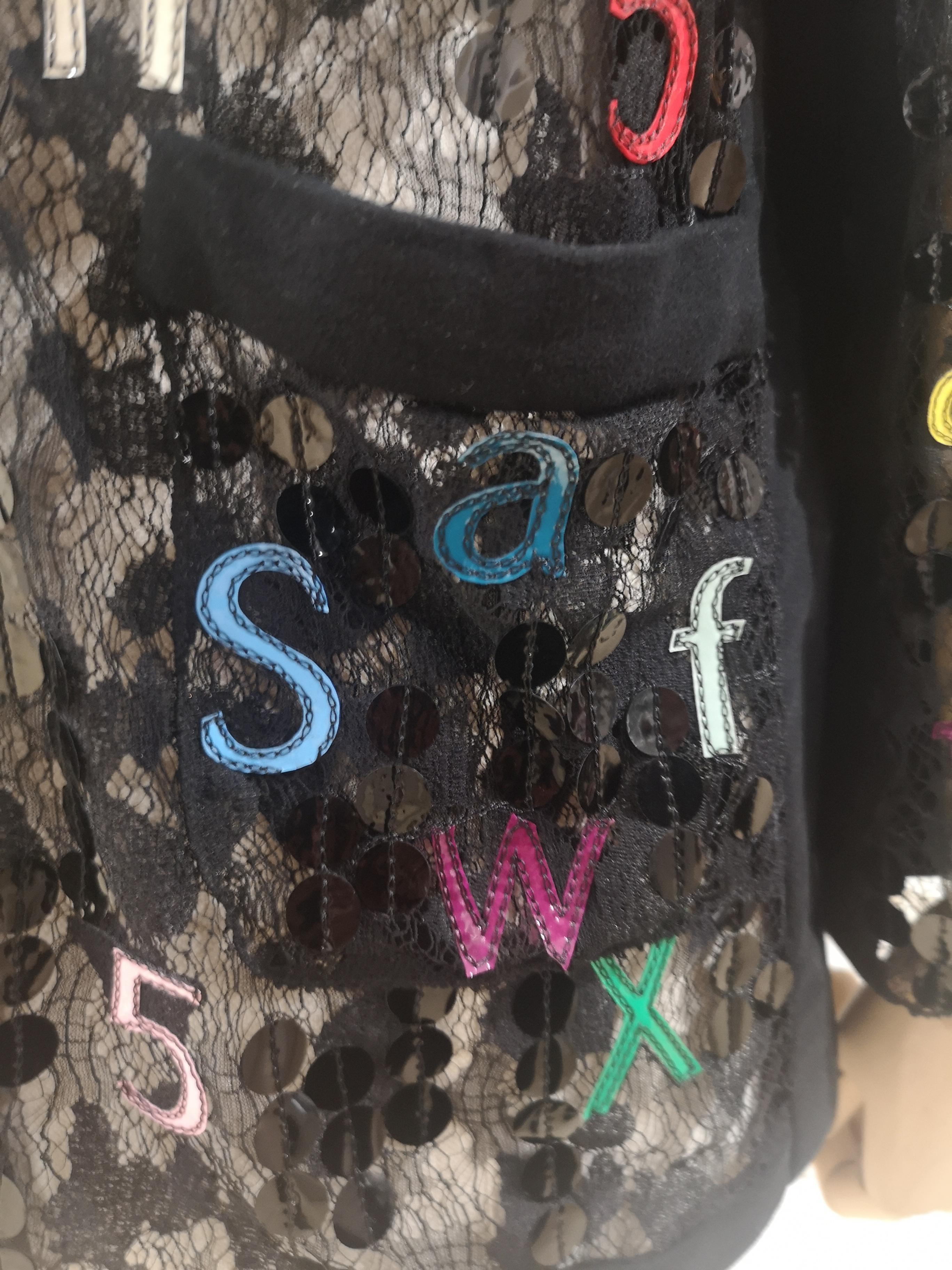 Chanel Alphabet see through cotton silk jacket For Sale 1