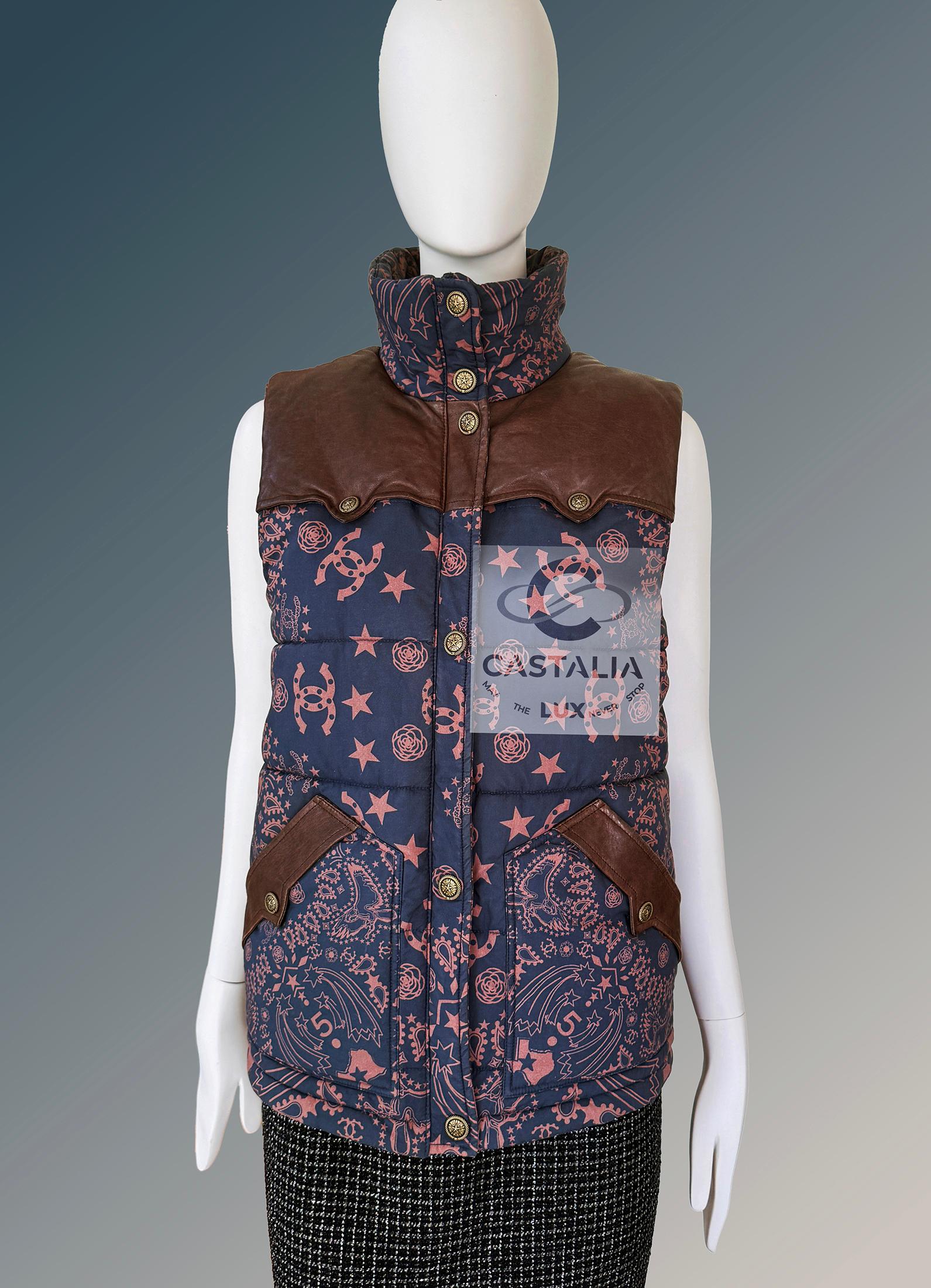 da uomo o donna Gilet Chanel American Mythos CC Logo Relic 34 FR in vendita