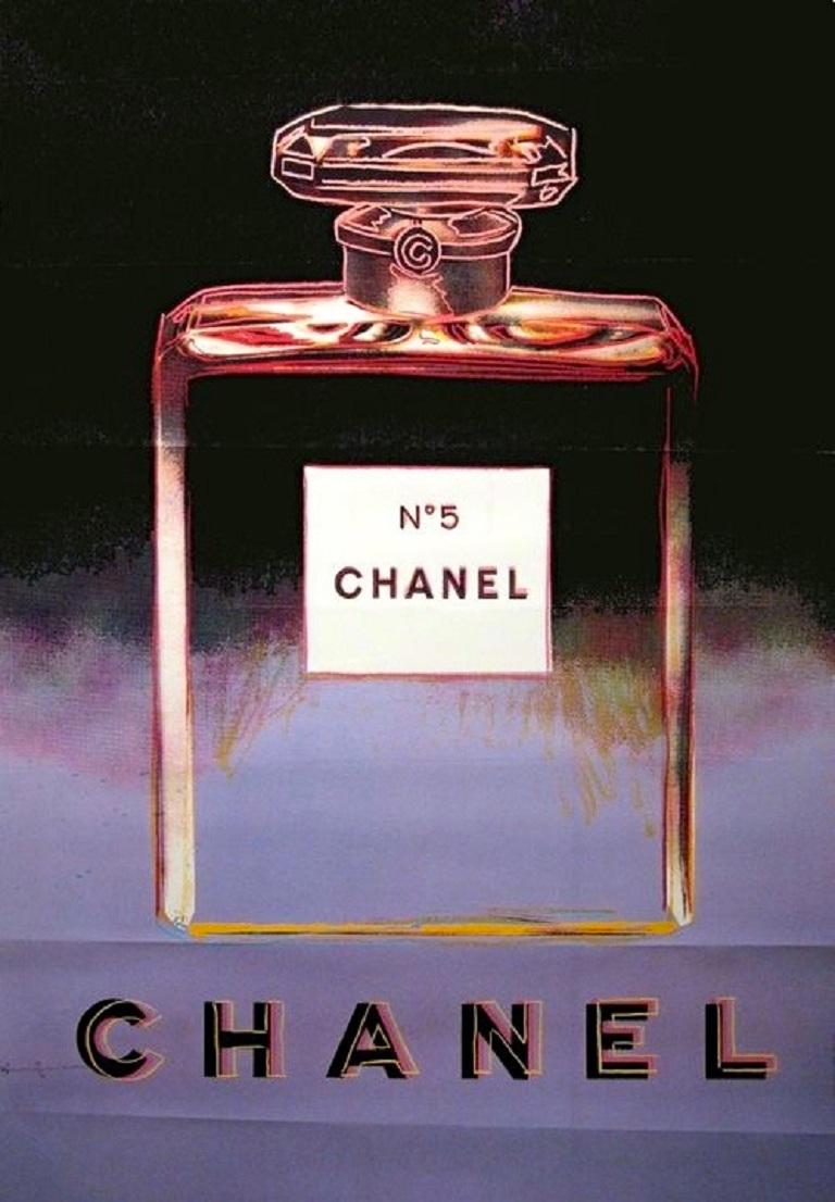 Chanel Andy Warhol Purple Poster In Good Condition In Melbourne, Victoria