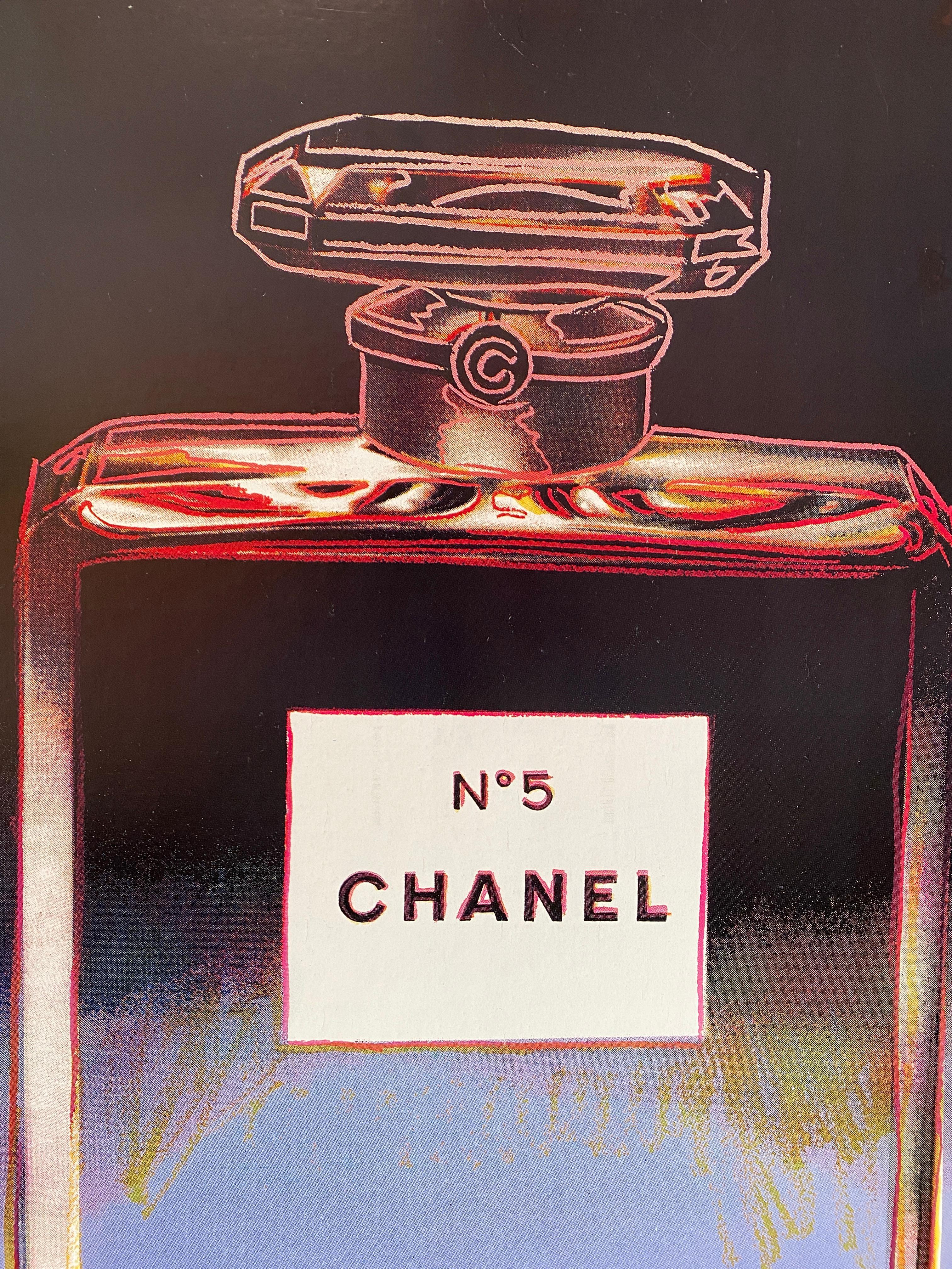 Modern Chanel Andy Warhol Purple Poster For Sale