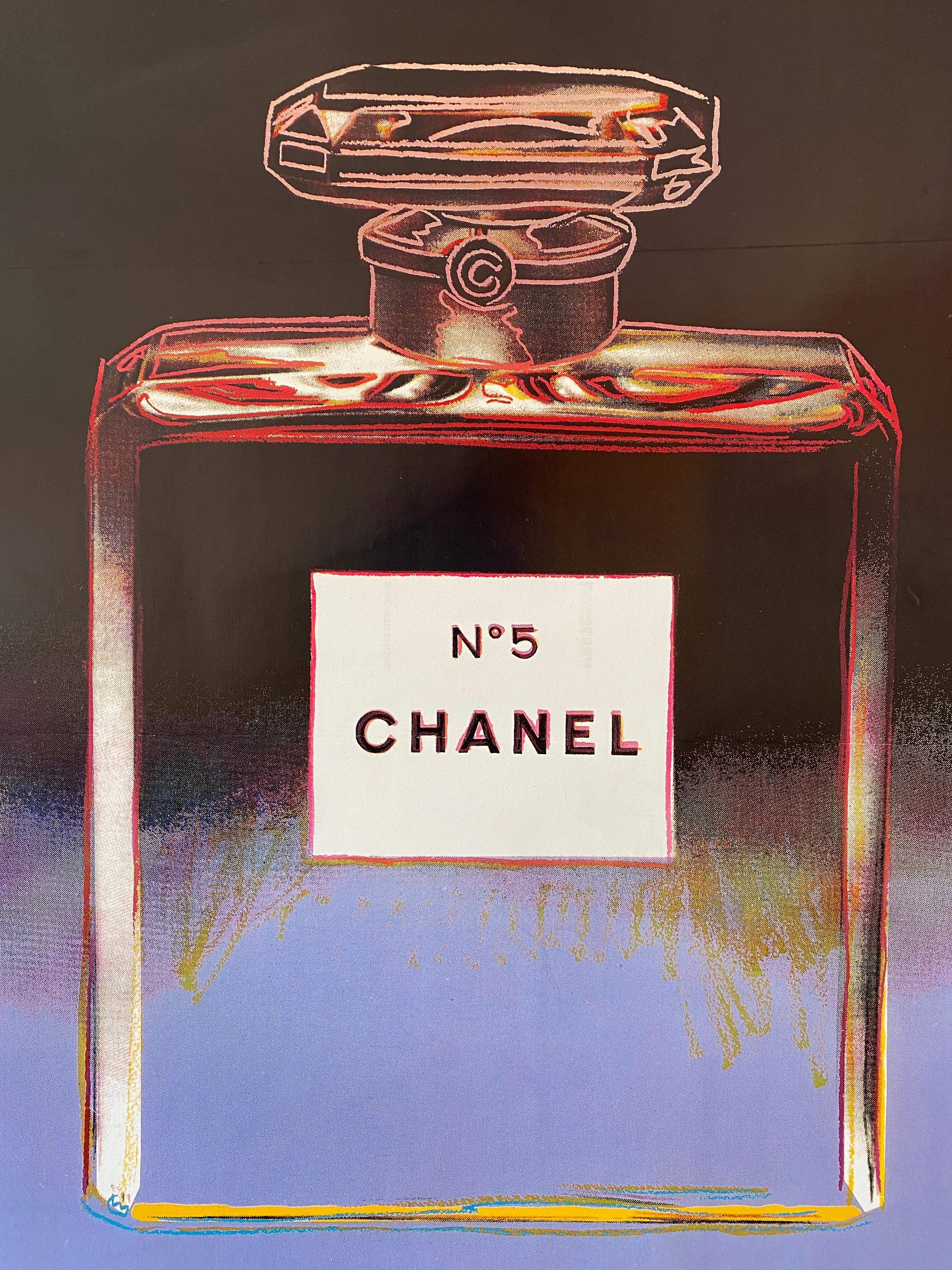 Chanel Andy Warhol Lila Poster im Angebot 1