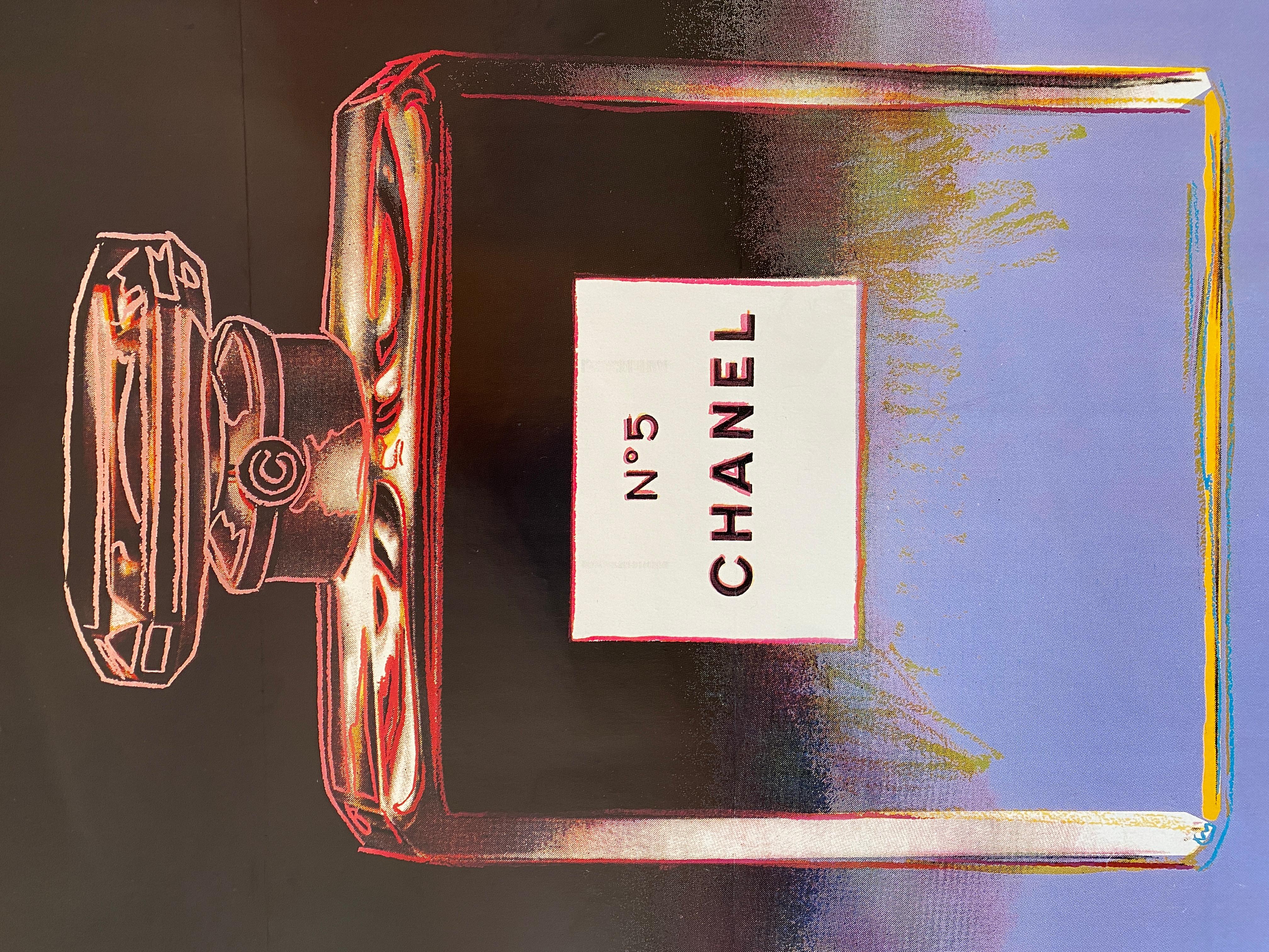 Chanel Andy Warhol Purple Poster For Sale 1
