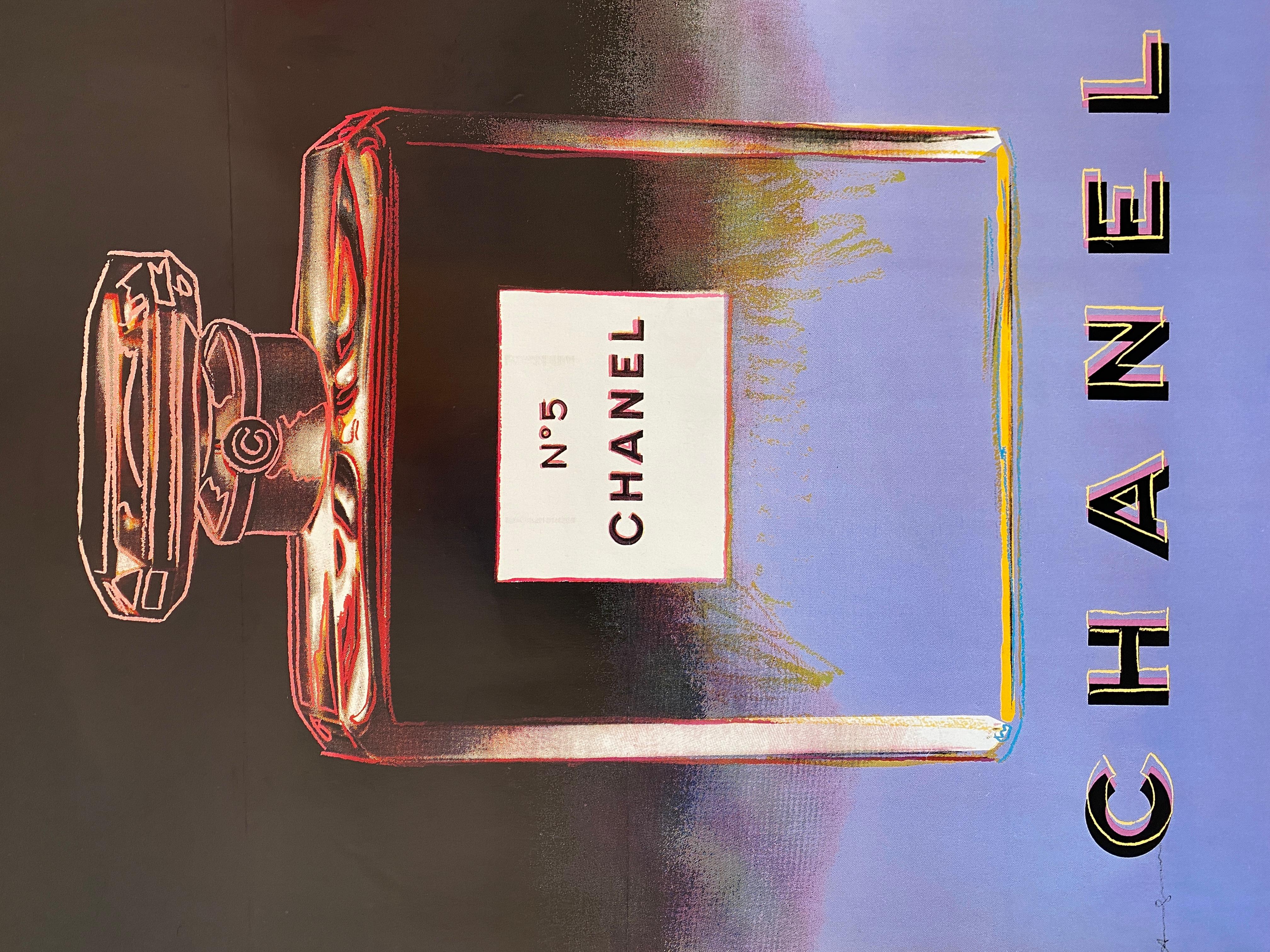 Chanel Andy Warhol Purple Poster For Sale 2