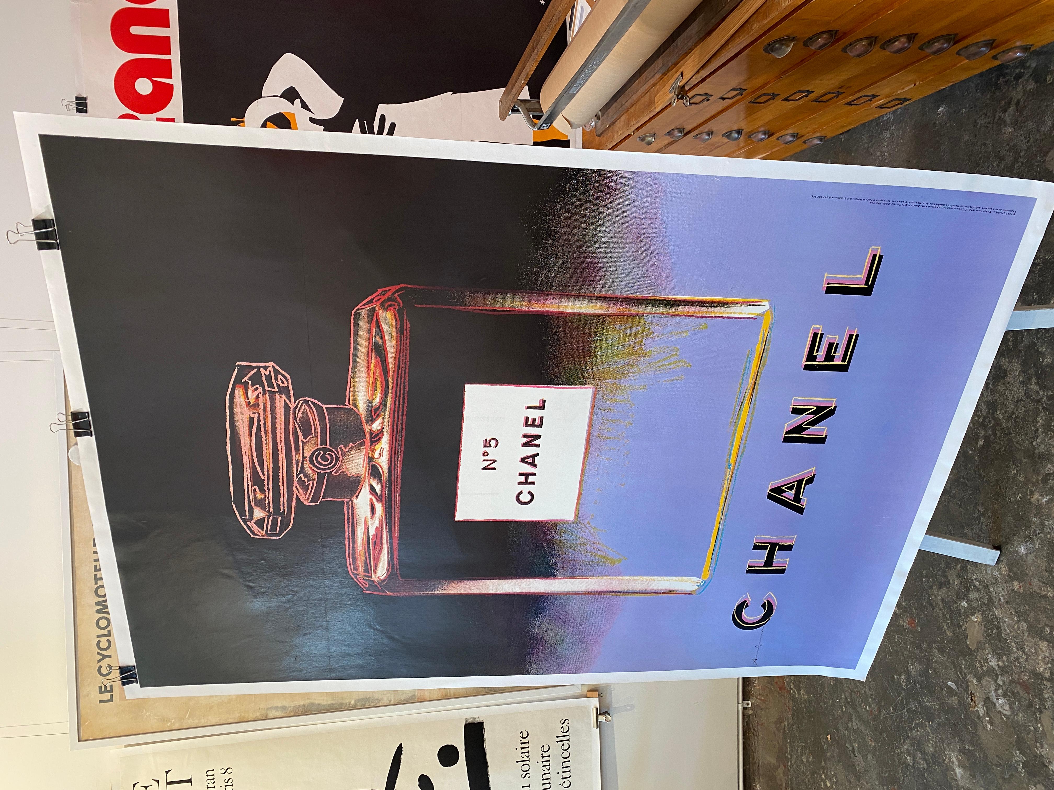 Chanel Andy Warhol Purple Poster For Sale 3