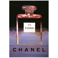 Retro Chanel Andy Warhol Purple Poster