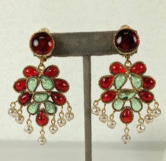 Chanel Anglo Indian Moghul Earrings, Maison Gripoix