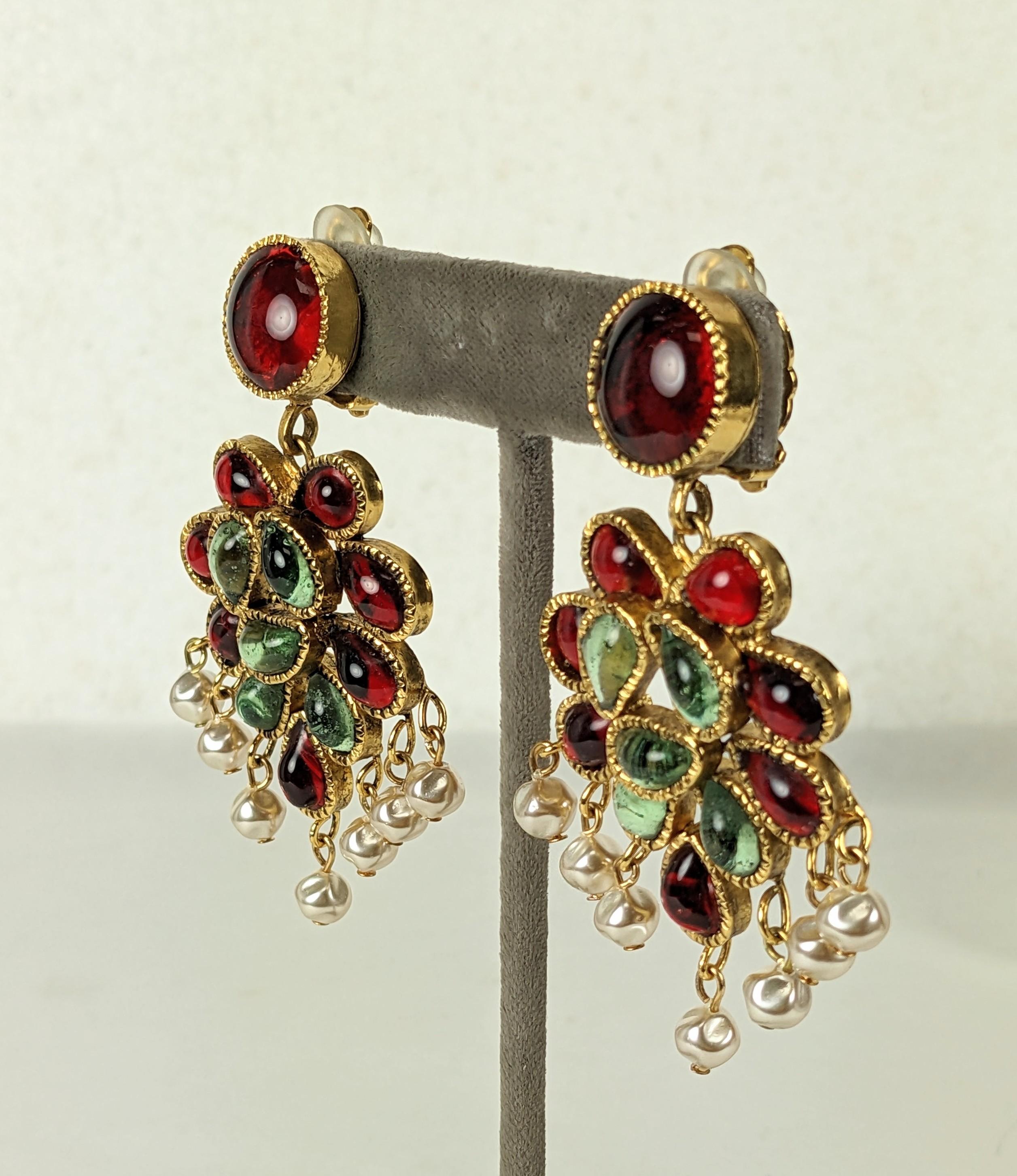 chanel anglo indian earrings