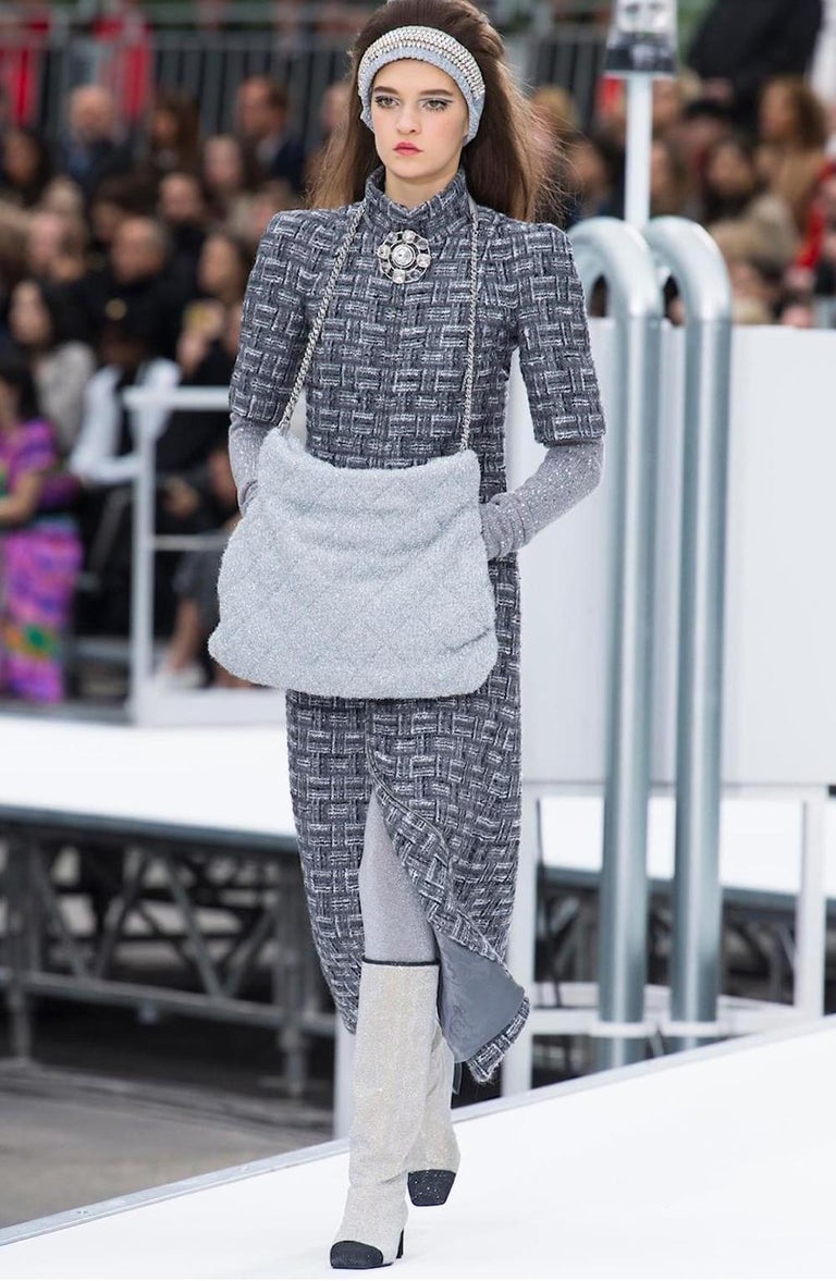 Chanel Anna Wintour Style Runway Tweed Jacket Coat