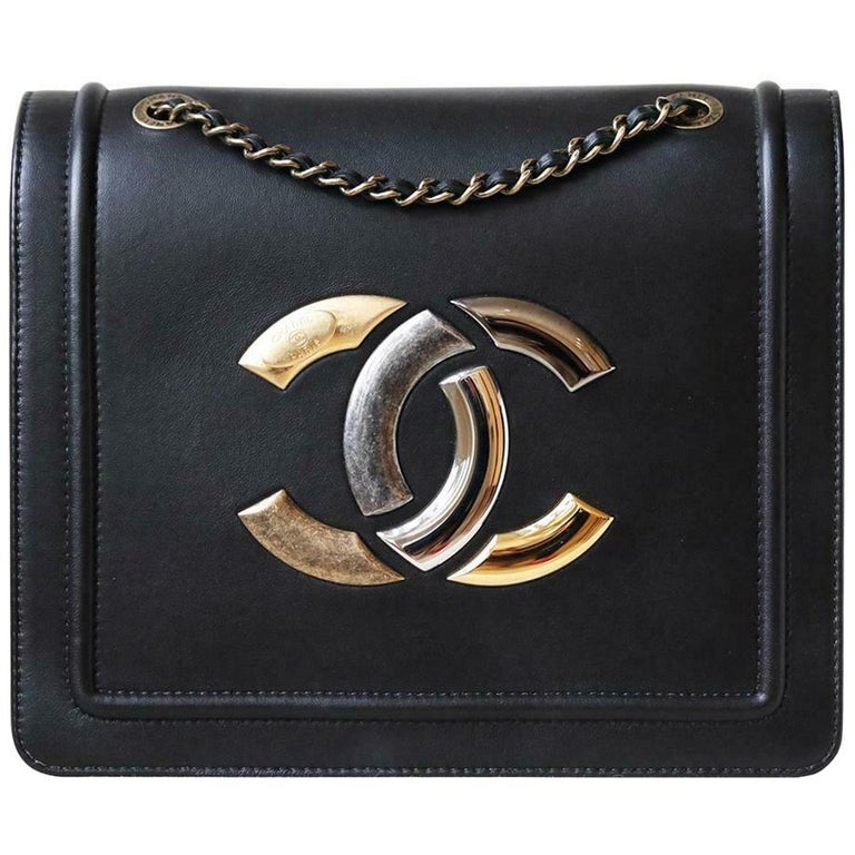 Chanel Antico Lambskin Large CC Flap Bag at 1stDibs