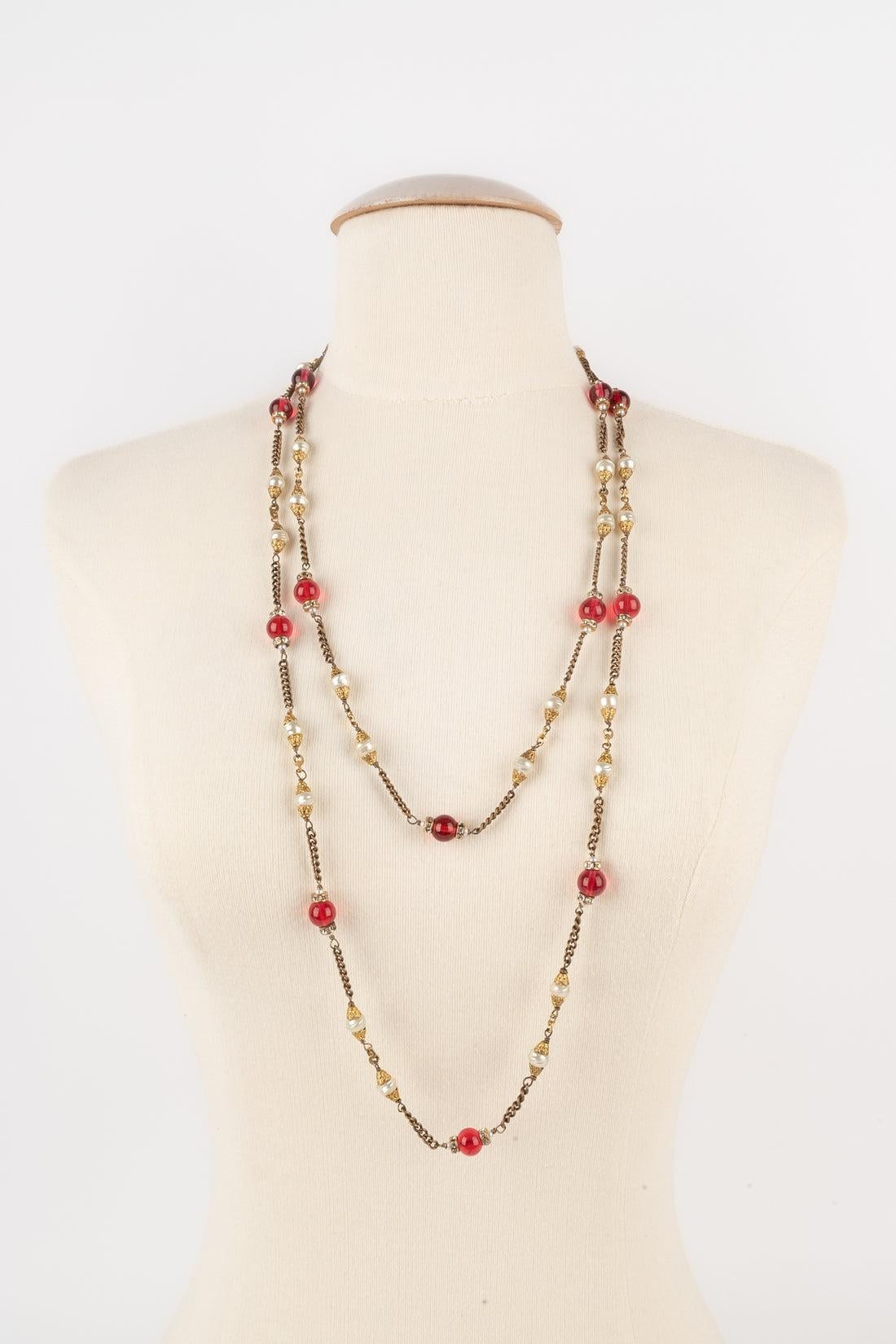 Chanel Antique Necklace / Sautoir, 1960s In Excellent Condition In SAINT-OUEN-SUR-SEINE, FR