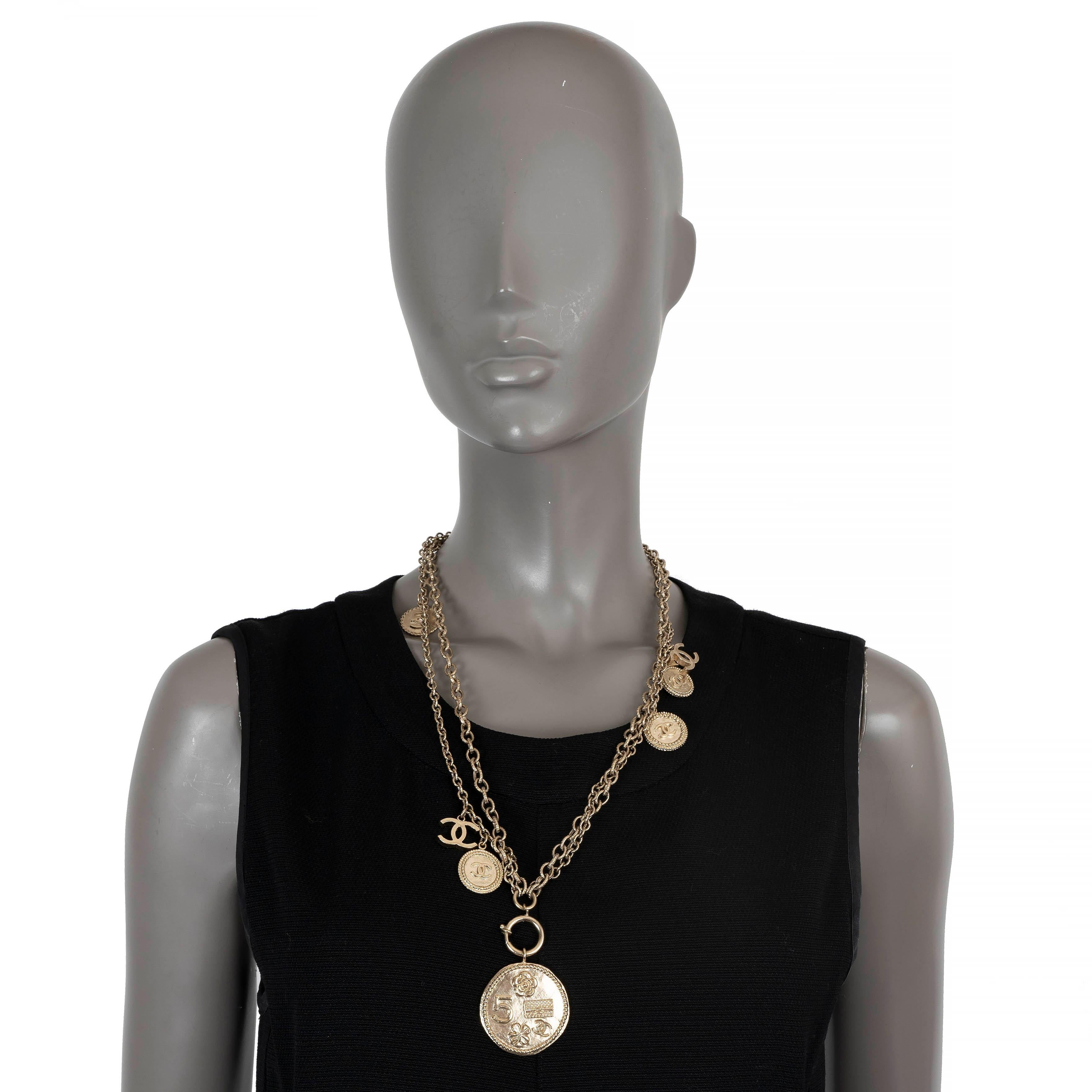 Donna Chanel collana in argento antico 2014 14P 100TH ANNIVERSARY COIN CHAIN in vendita